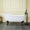 Aqua Eden 66.94 L, 30.69 W, White/Matte Black, Cast Iron VCTND673122ZB0 - alternate 2